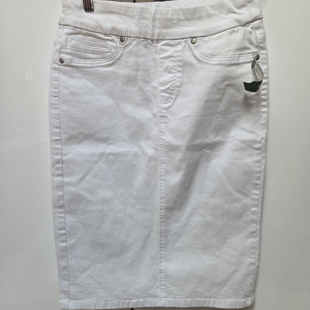Simons Crisp White Denim Pencil Skirt